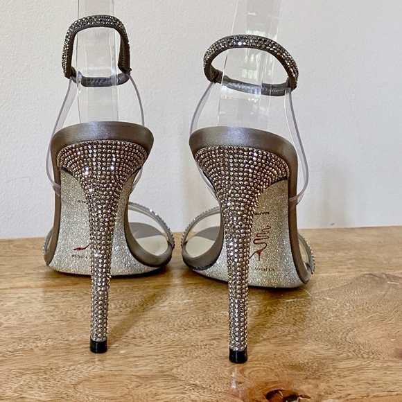 Rene Caovilla Elastica Strass Crystal Sandal US8.5 - Picture 7 of 12